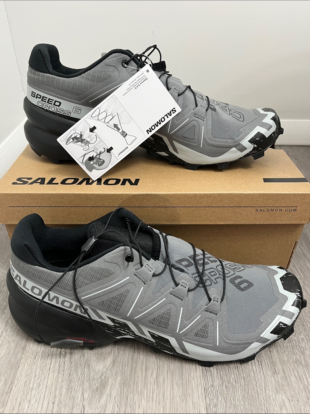 Salomon speedcross 6 men’s sneakers trail running shoes size 11 quiet shade